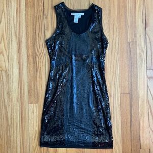 Max Studio Black Sequins Dress sz XS